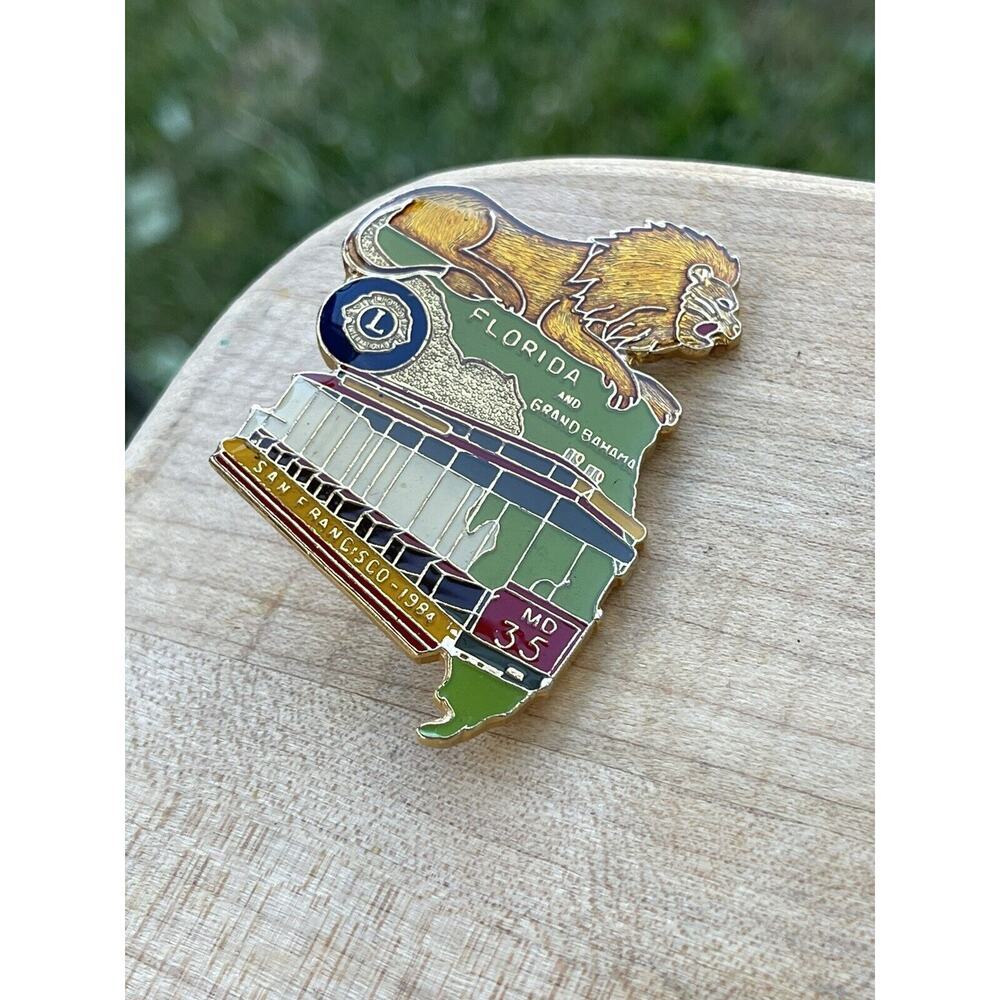 Lions Club Lapel‎ Pin Florida MD 35 San Francisco 1984 Grand Bahama